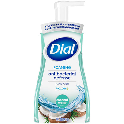 Dial Professional Antibacterial Foaming Hand Wash, Coconut Water, 10 oz, 8/Carton (DIA34715)