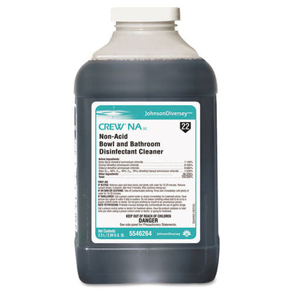 Diversey Crew Non-Acid Bowl and Bathroom Cleaner, 2.5 L Bottle, 2/Carton (DRK5546264)