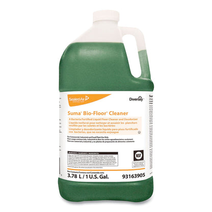 Diversey Suma Bio-Floor Cleaner, Unscented, Liquid, 1 gal, 4/Carton (DVO93163905)