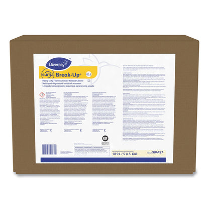 Diversey Suma Break-Up Heavy Duty Foaming Grease-Release Cleaner, 5 gal Envirobox (DVS904497)