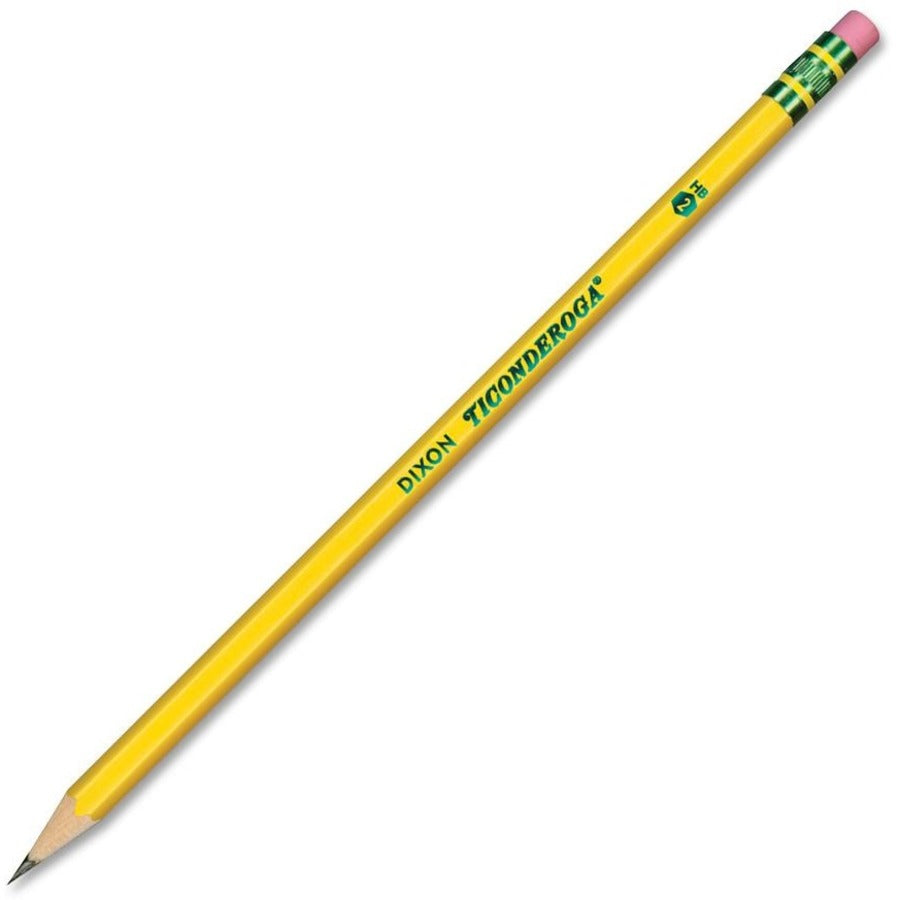 Dixon Pencils, HB  (#2), Black Lead, Yellow Barrel, 24/Pack (DIX13924)