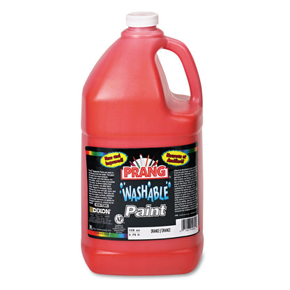 Dixon Washable Paint, Orange, 1 gal Bottle (DIX10602)