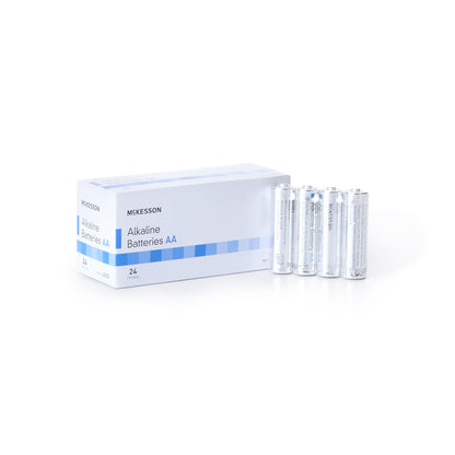 McKesson Alkaline Battery AA Cell 1.5V Disposable 24 Pack (911657_CS)