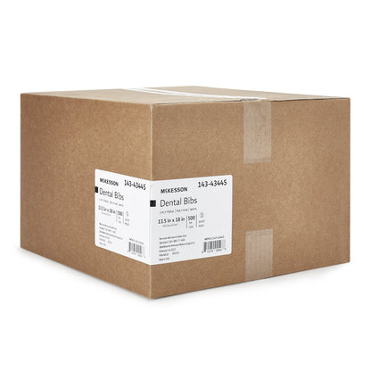 McKesson Dental Bib 13-1/2 X 18 Inch White NonSterile (1149886_CS)