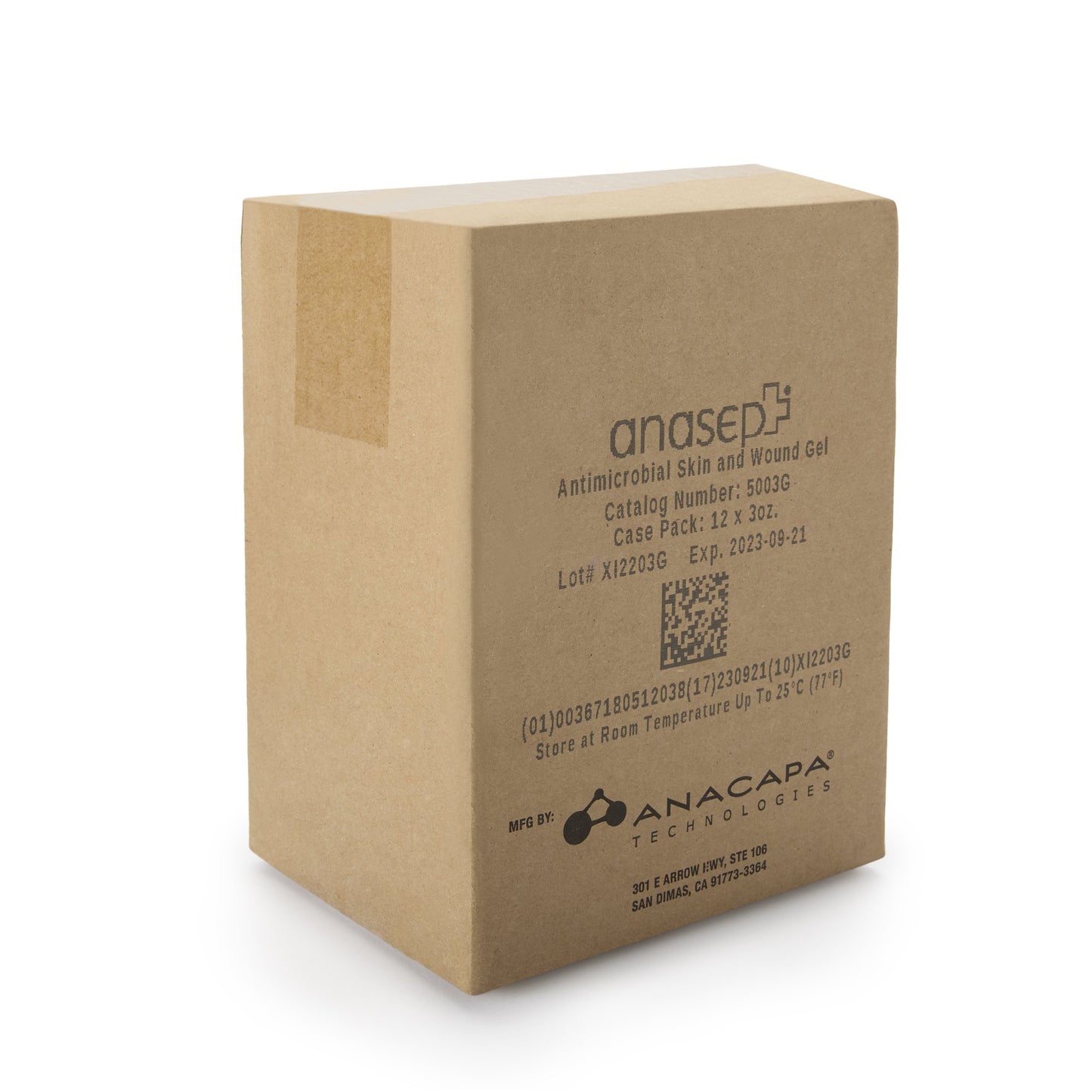 Anasept® Antimicrobial Skin and Wound Gel Antimicrobial Hydrogel 3 oz. Gel / Amorphous NonSterile (738730_CS)