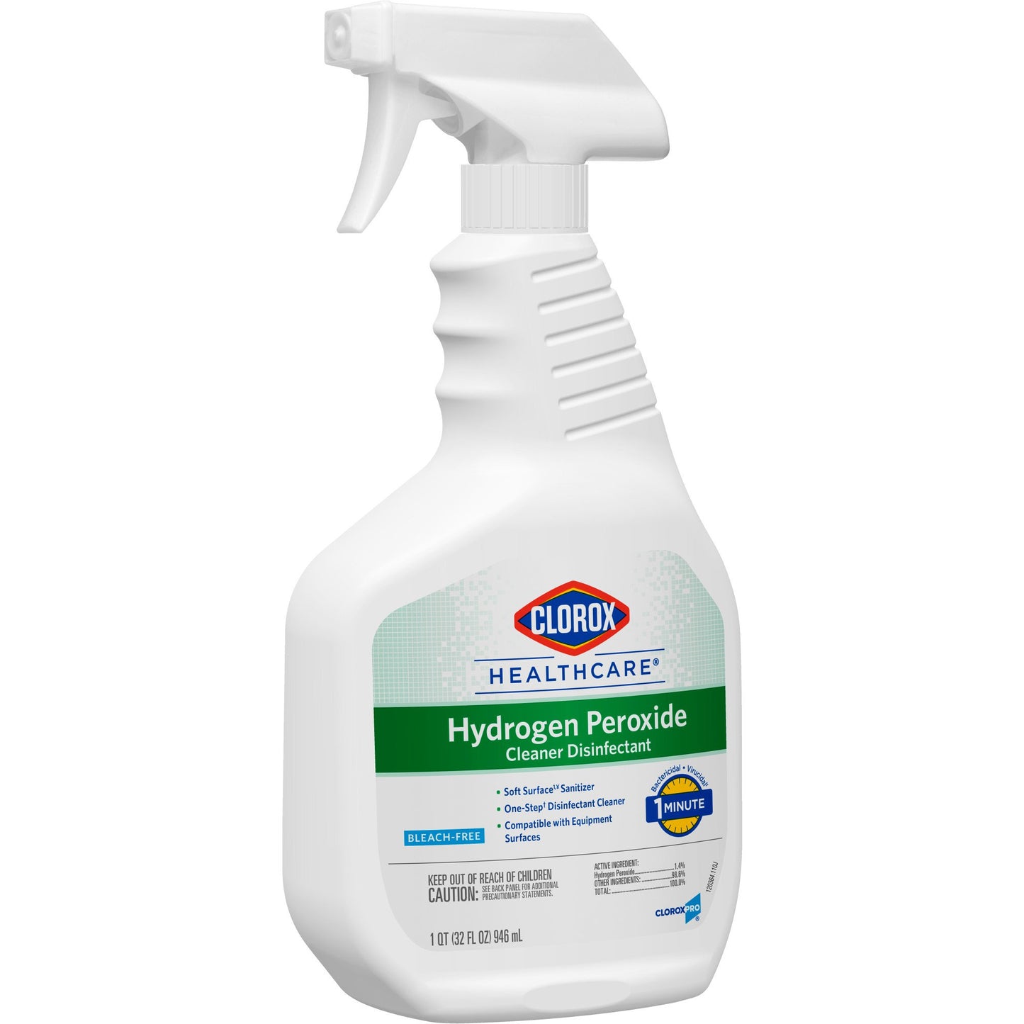 Clorox Healthcare® Surface Disinfectant Cleaner Peroxide Based Trigger Spray Liquid 32 oz. Bottle Unscented NonSterile (800195_CS)