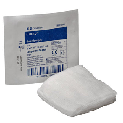 Curity™ Gauze Sponge 4 X 4 Inch 12-Ply Sterile 5 per Pack (1062518_CS)