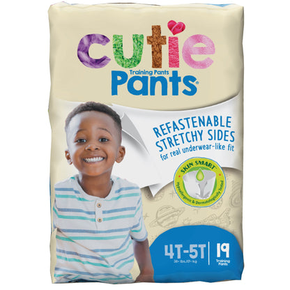 Cutie Pants® Male Toddler Training Pants Size 4T to 5T Disposable Heavy Absorbency (831581_BG)