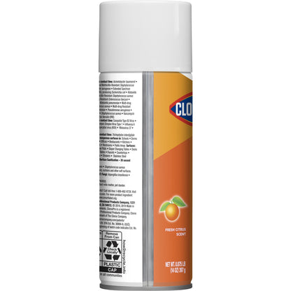 CloroxPro™ Clorox® 4 in One Surface Disinfectant / Sanitizer Alcohol Based Aerosol Spray Liquid 14 oz. Can Citrus Scent NonSterile (924558_BT)