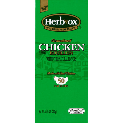 Herb-Ox® Instant Broth Chicken Flavor Liquid 7.5 oz. Individual Packet (1142002_BX)