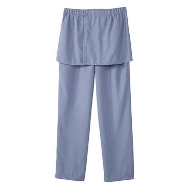 Silverts® Adaptive Pants Open Back Small Heather Chambray Blue Female (1227142_EA)