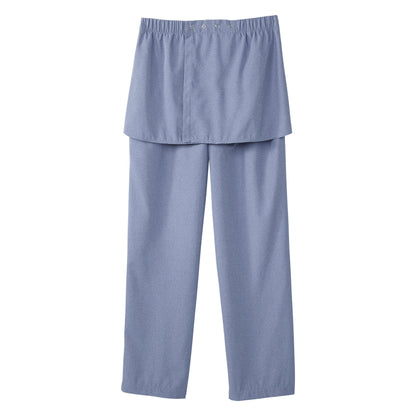 Silverts® Adaptive Pants Open Back Small Heather Chambray Blue Female (1227142_EA)