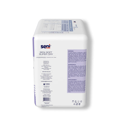 Seni® Soft Super Dry Disposable Underpad 23 X 35 Inch Cellulose Pulp Light Absorbency (1223798_PK)