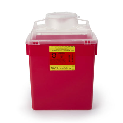 BD™ Sharps Container Red Base 17-1/2 X 12-4/5 X 8-4/5 Inch Vertical Entry 6 Gallon (190342_CS)