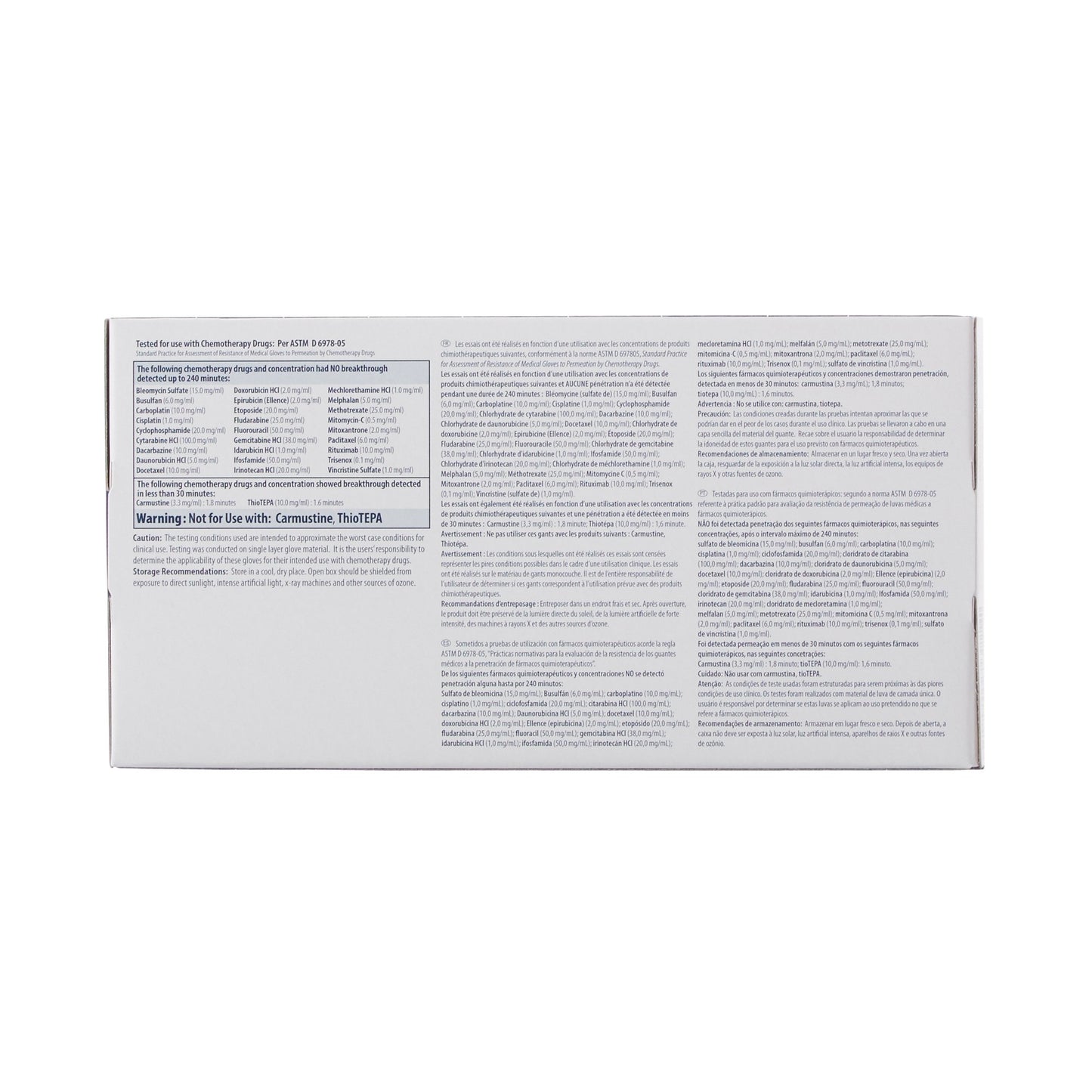 Purple Nitrile® Exam Glove Small NonSterile Nitrile Standard Cuff Length Textured Fingertips Purple Chemo Tested (365060_CS)