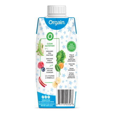 Orgain® Kids Plant Protein™ Nutritional Shake Pediatric Oral Supplement Vanilla Flavor 8 oz. Carton Liquid Plant Based (1196796_EA)