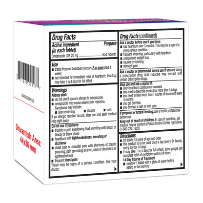 Ohm Labs Antacid 20 mg Strength Delayed-Release Tablet 14 per Box (1266865_BT)