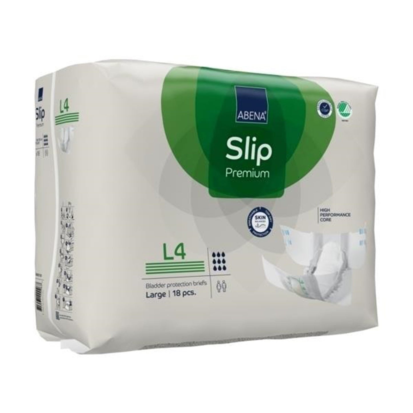 Abena® Slip Premium L4 Unisex Adult Incontinence Brief Large Disposable Heavy Absorbency (1218208_PK)
