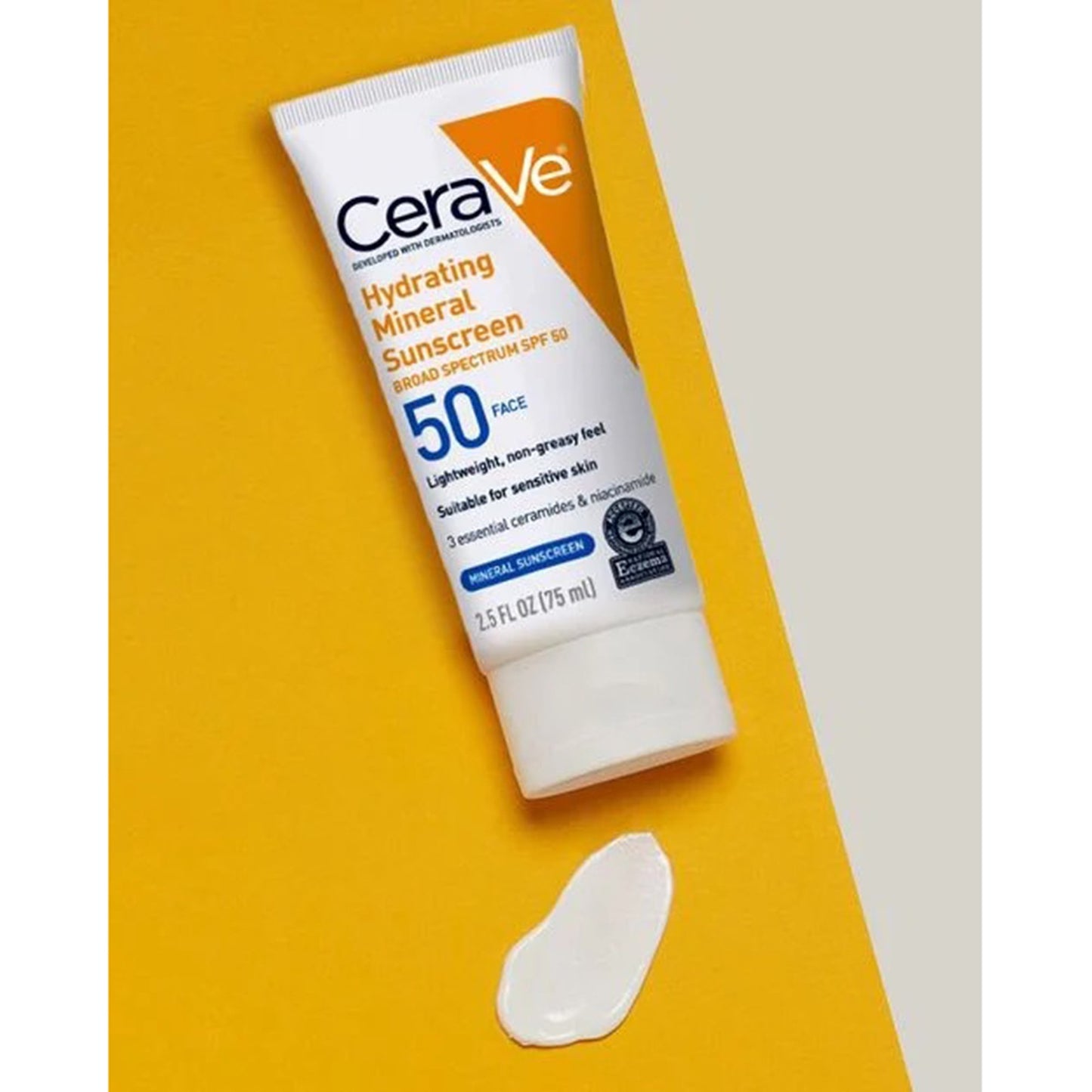 CeraVe® Hydrating Mineral Sunscreen Face Sunscreen SPF 50 Lotion 2.5 oz. Tube (1253472_EA)