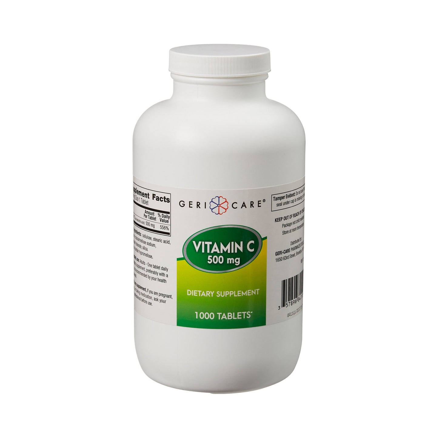 Geri-Care® Vitamin C Supplement Ascorbic Acid 500 mg Strength Tablet 1,000 per Bottle (633787_BT)