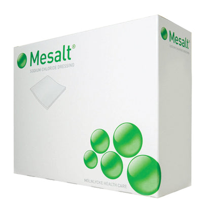 Mesalt® Sodium Chloride Impregnated Dressing Square 4 X 4 Inch / 2 X 2 Inch Folded Sterile (400464_CS)