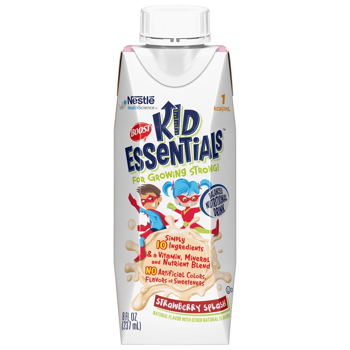 Boost® Kid Essentials™ 1.0 Pediatric Oral Supplement Strawberry Splash Flavor 8 oz. Carton Liquid Vitamins / Minerals (1178507_EA)