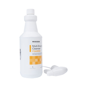 McKesson Multi-Enzymatic Instrument Detergent Foam RTU 1 Quart Bottle Fresh Rain Scent (484479_EA)