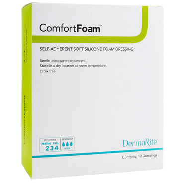 ComfortFoam™ Foam Dressing 3 X 3 Inch Without Border Film Backing Silicone Face Square Sterile (942997_EA)