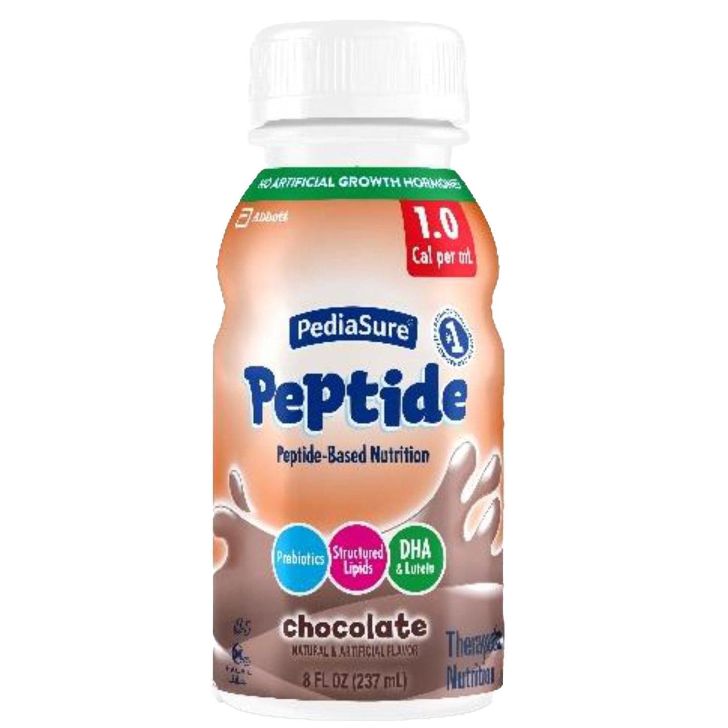 PediaSure® Peptide 1.0 Cal Pediatric Oral Supplement Chocolate Flavor 8 oz. Bottle Liquid Peptide Malabsorption / Maldigestion (1200480_BT)
