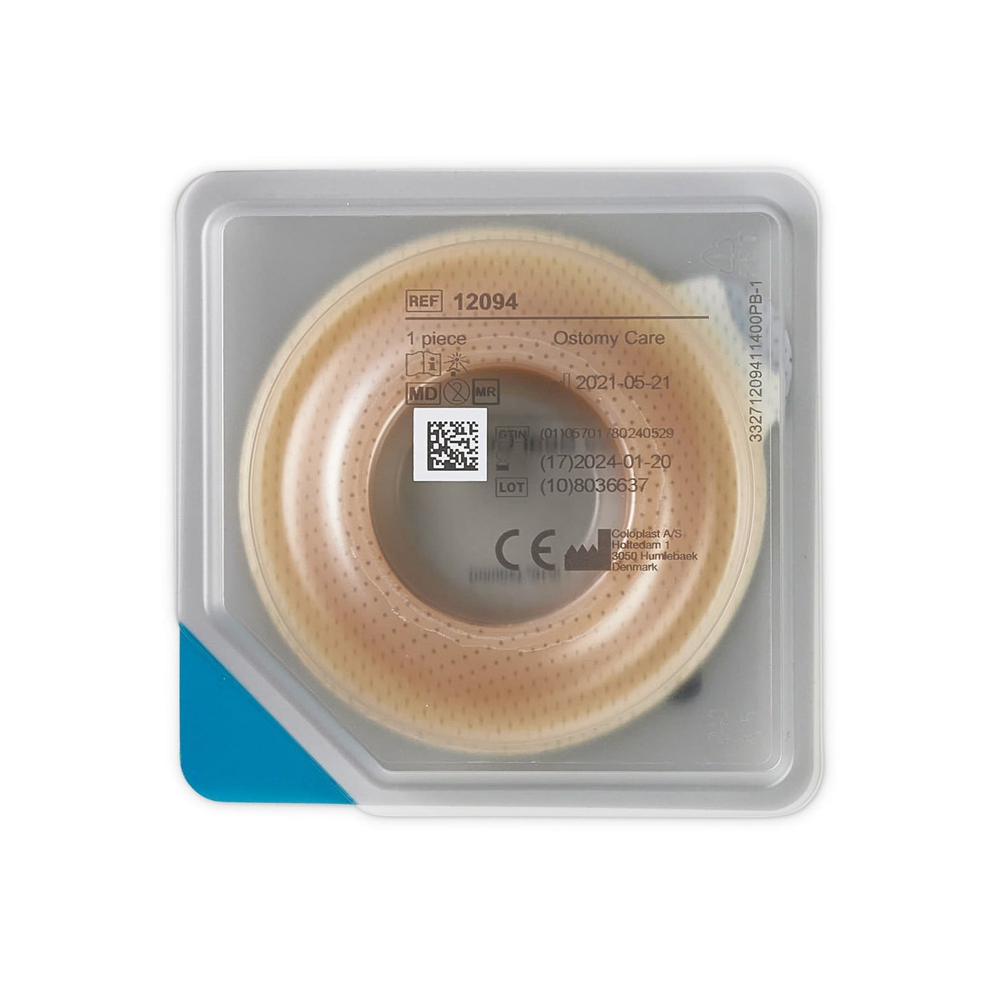 Brava® Ostomy Seal Convex, Starter Hole 1-9/16 Inch (40mm) (1194629_BX)