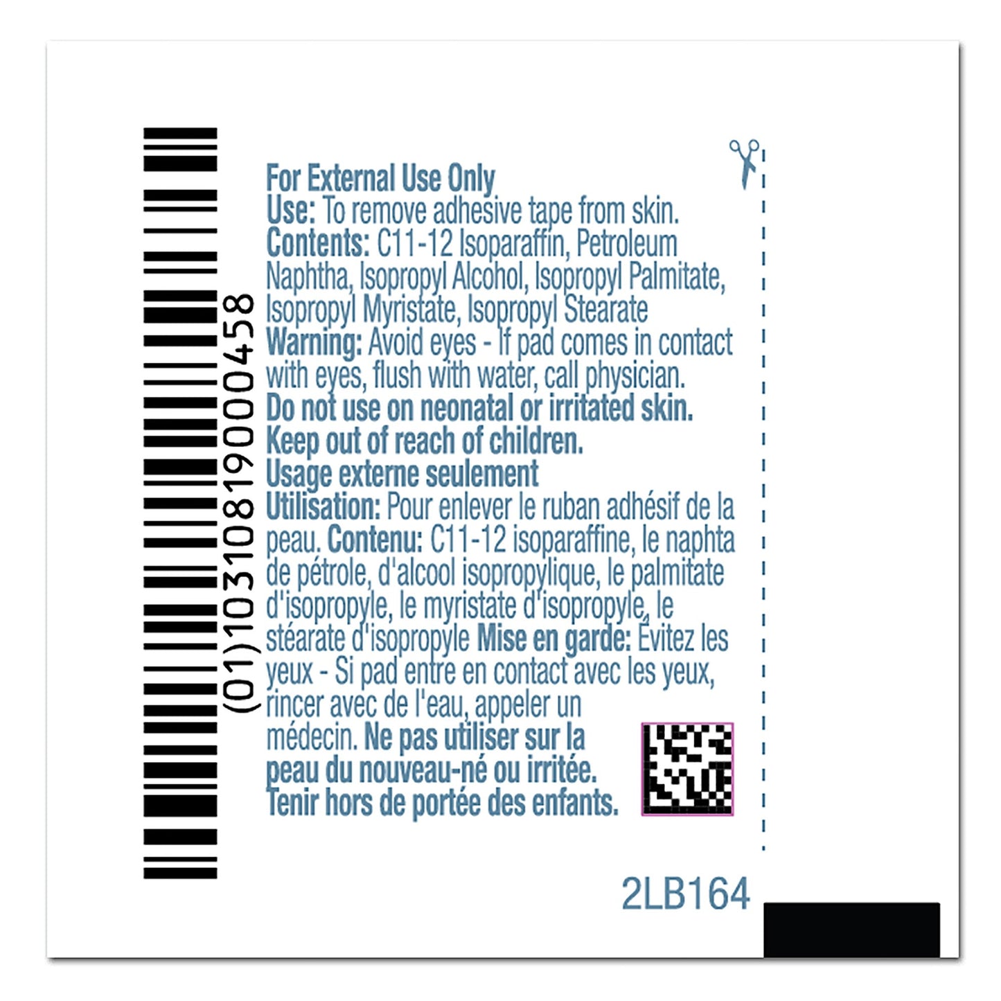 PDI® Adhesive Remover Pad 100 per Box (188675_CS)