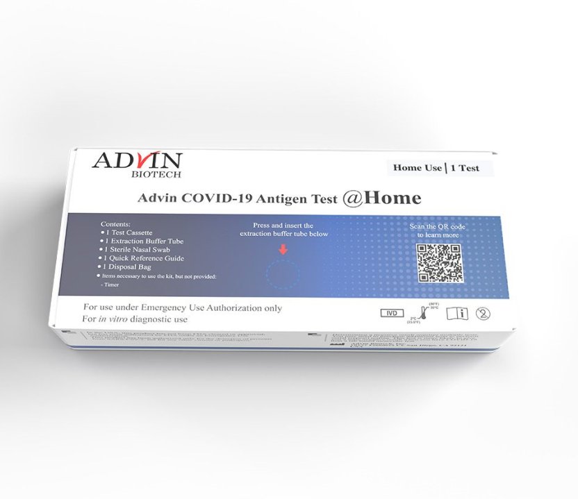 Advin Respiratory Test Kit COVID-19 Antigen Test 24 Tests (1246566_KT)