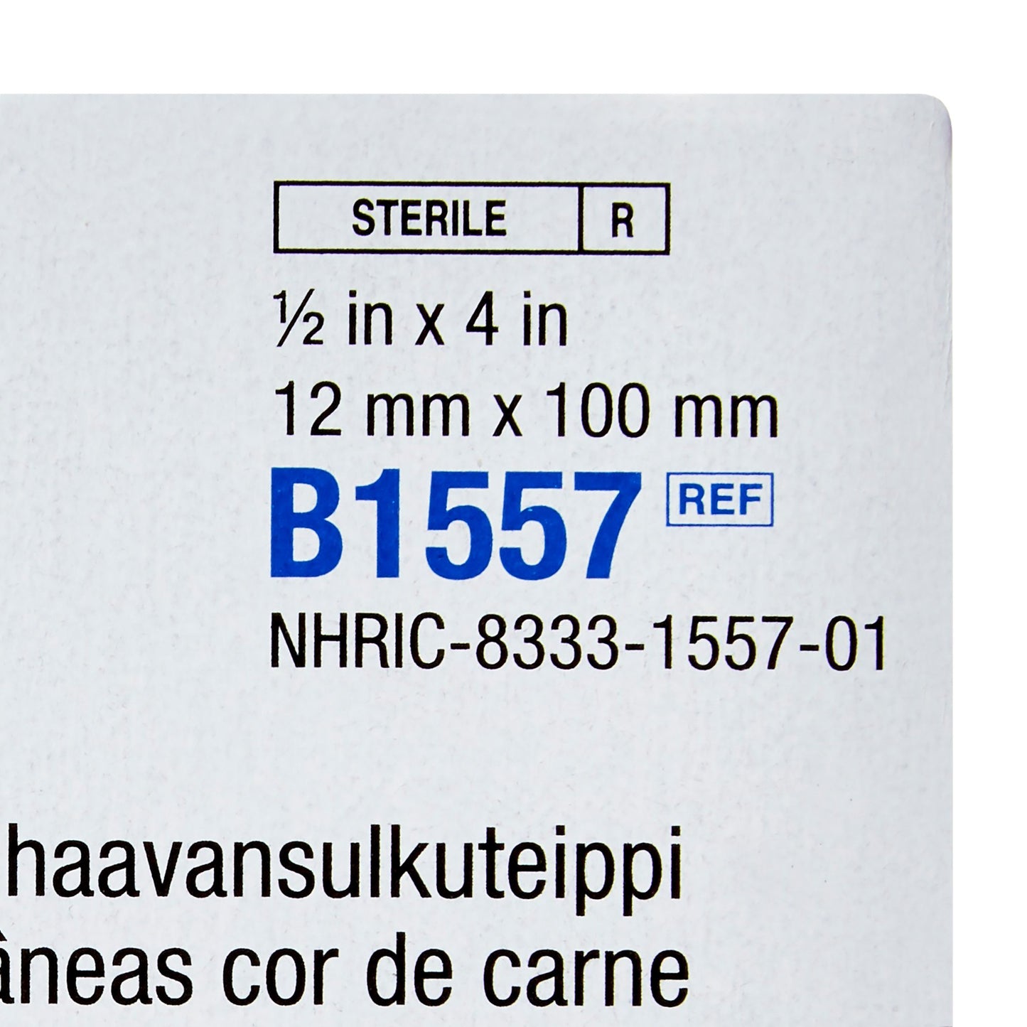 Steri-Strip™ Skin Closure Strip 1/2 X 4 Inch Nonwoven Material Flexible Strip Tan (304148_BX)