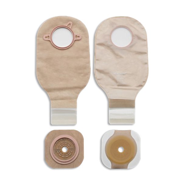 New Image™ Ileostomy / Colostomy Pouch Two-Piece System 12 Inch Length Flat, Trim To Fit Up to 1-3/4 Inch Stoma Drainable (532939_BX)