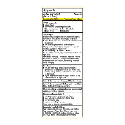 Foster & Thrive™ Children's Pain Relief 160 mg / 5 mL Strength Acetaminophen Oral Suspension 4 oz. (1238968_EA)