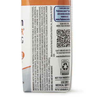 Peptamen Junior® PHGG Pediatric Oral Supplement Vanilla Flavor 8.45 oz. Carton Liquid PHGG Fiber Impaired GI Function (1196670_EA)