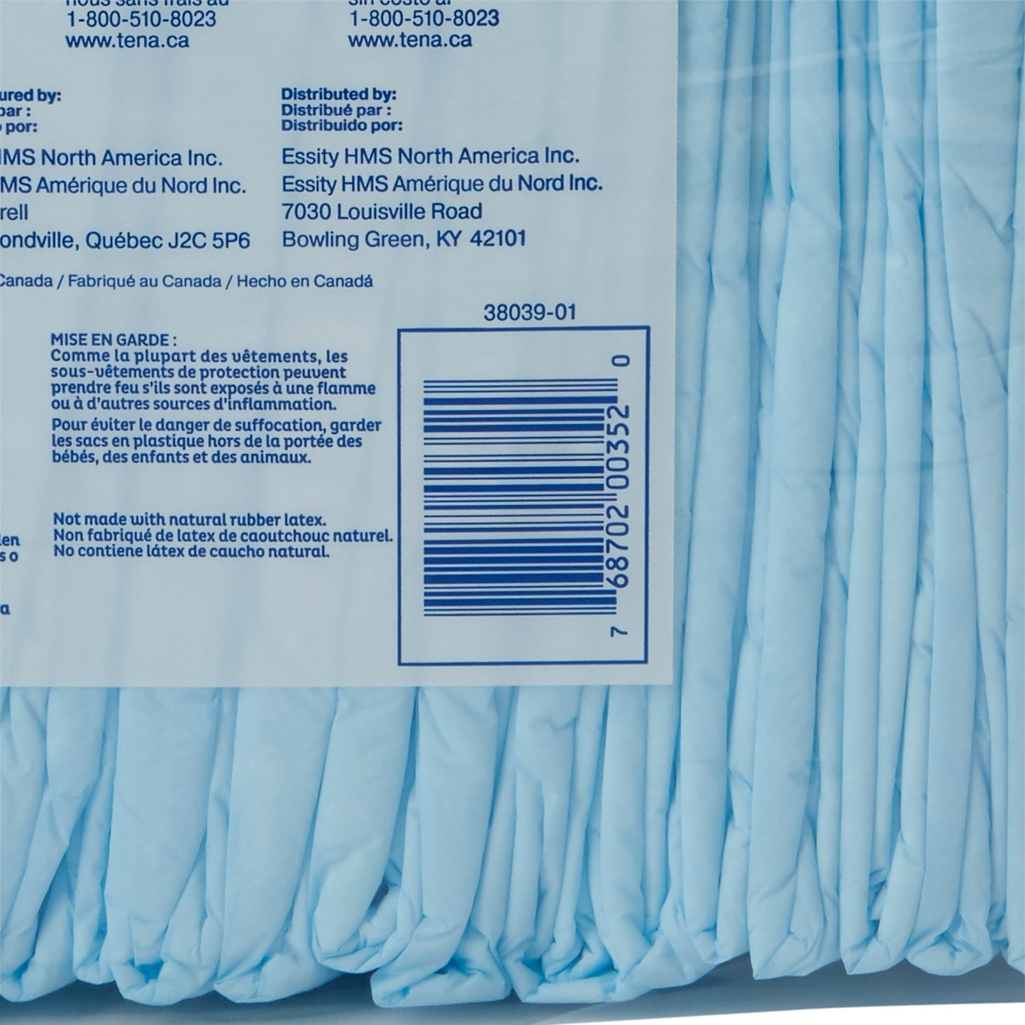 TENA® Regular Disposable Underpad 23 X 36 Inch Fluff Light Absorbency (762735_PK)