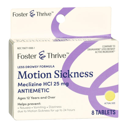 Foster & Thrive™ Nausea Relief 25 mg Strength Tablet 8 per Box (1235098_BX)