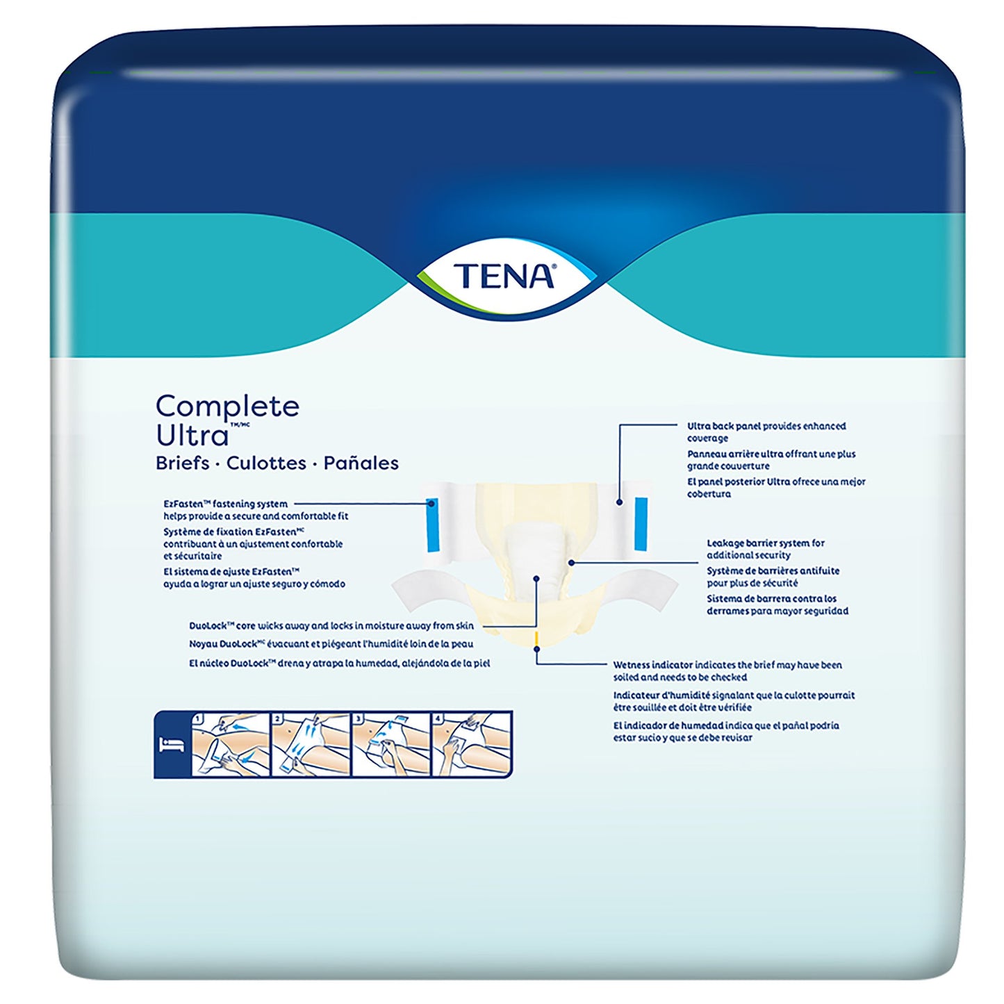TENA® Complete Ultra™ Unisex Adult Incontinence Brief X-Large Disposable Moderate Absorbency (1160262_BG)
