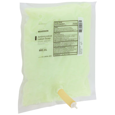 McKesson Antimicrobial Soap Lotion 800 mL Dispenser Refill Bag Herbal Scent (510349_CS)