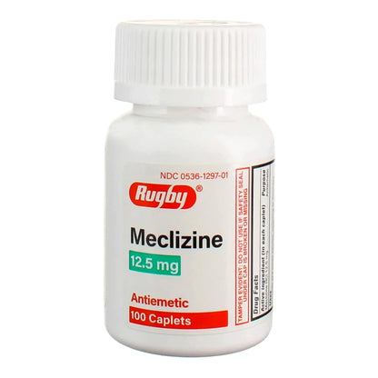 Major Pharmaceuticals Meclizine HCl 12.5 mg Tablet 100 Tablets (1180517_BT)