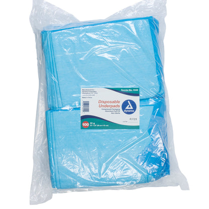 Dynarex® Disposable Underpad 23 X 24 Inch Fluff Light Absorbency (826638_CS)