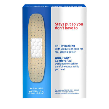 Band-Aid® TRU-STAY™ Adhesive Strip 3/4 X 3 Inch Plastic Rectangle Sheer Sterile (1193243_BX)
