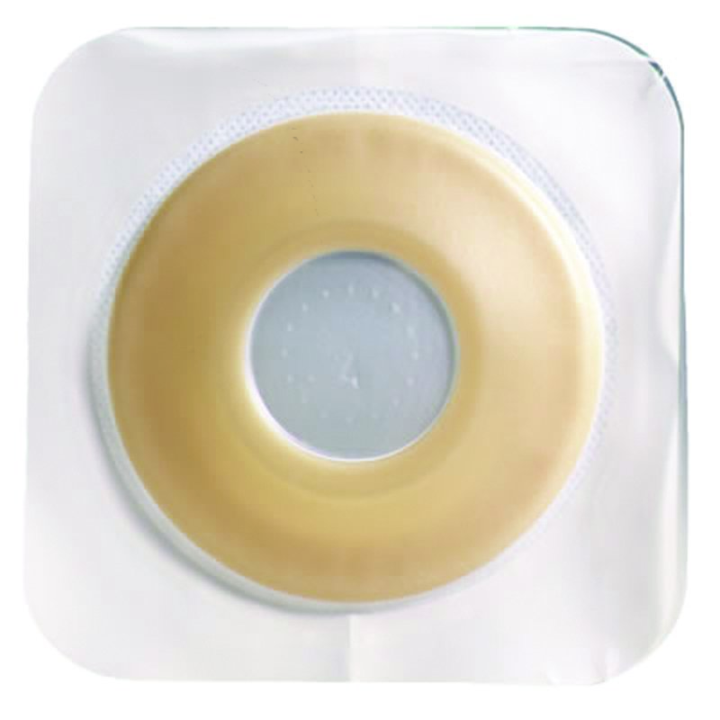 Sur-Fit Natura® Ostomy Barrier Precut, Extended Wear Durahesive® Adhesive 45 mm Flange System Hydrocolloid 5/8 Inch Opening 4-1/2 X 4-1/2 Inch (466377_BX)
