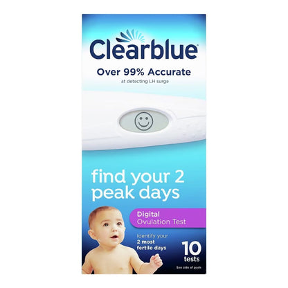 Clearblue® Reproductive Health Test Kit Digital Ovulation Test 10 Tests CLIA Waived (995171_EA)