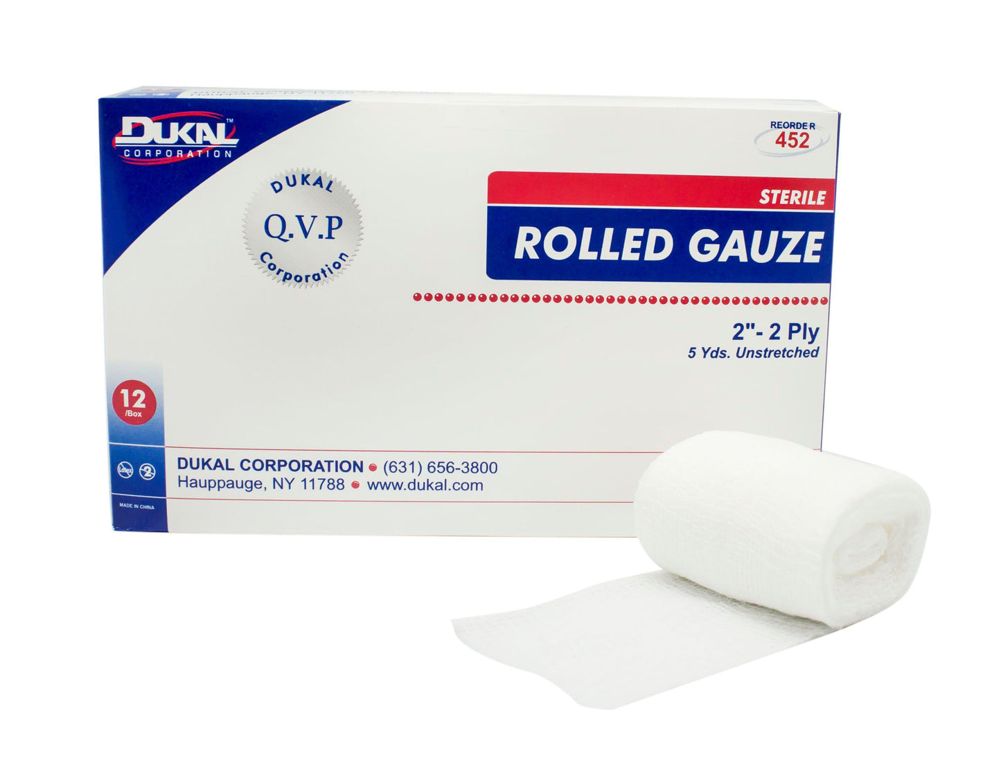 Dukal™ Conforming Bandage 2 Inch X 5 Yard 2-Ply Sterile 1 per Pack (519205_BG)