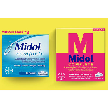 Midol® Complete Cramp Relief 500 mg - 60 mg - 15 mg Strength Acetaminophen / Caffeine / Pyrilamine Maleate Gelcap 24 per Box (554206_BX)