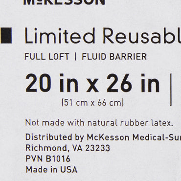 McKesson Bed Pillow 20 X 26 Inch Blue Reusable (939592_EA)