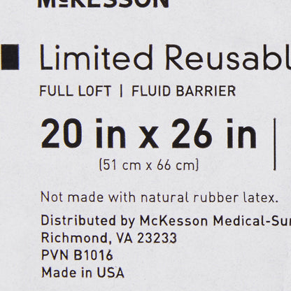 McKesson Bed Pillow 20 X 26 Inch Blue Reusable (939592_EA)