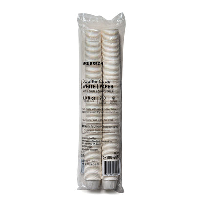 McKesson Souffle Cup 1 oz. White Paper Disposable (1251880_SL)